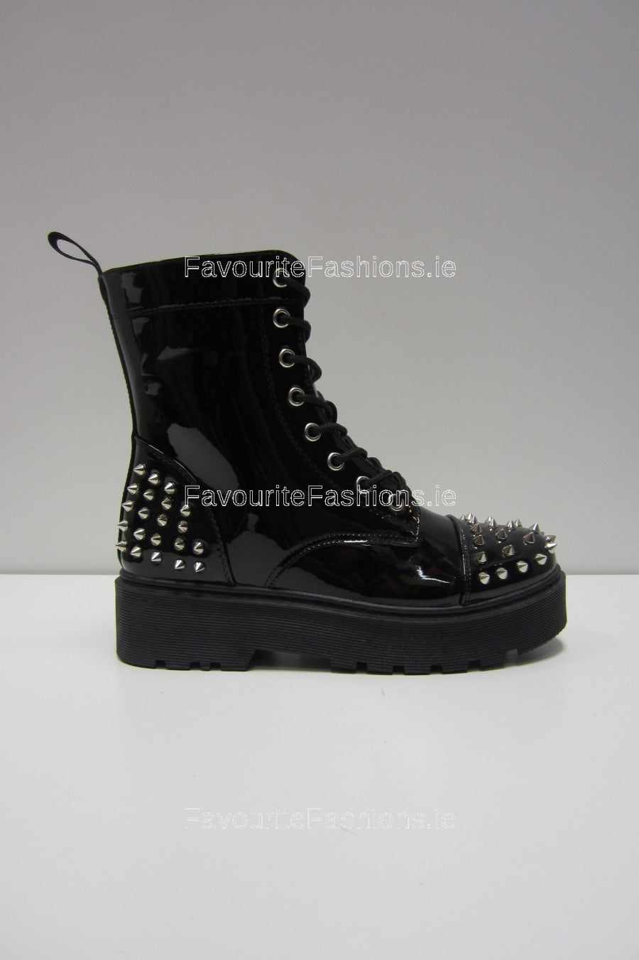 Platform spiked outlet boots