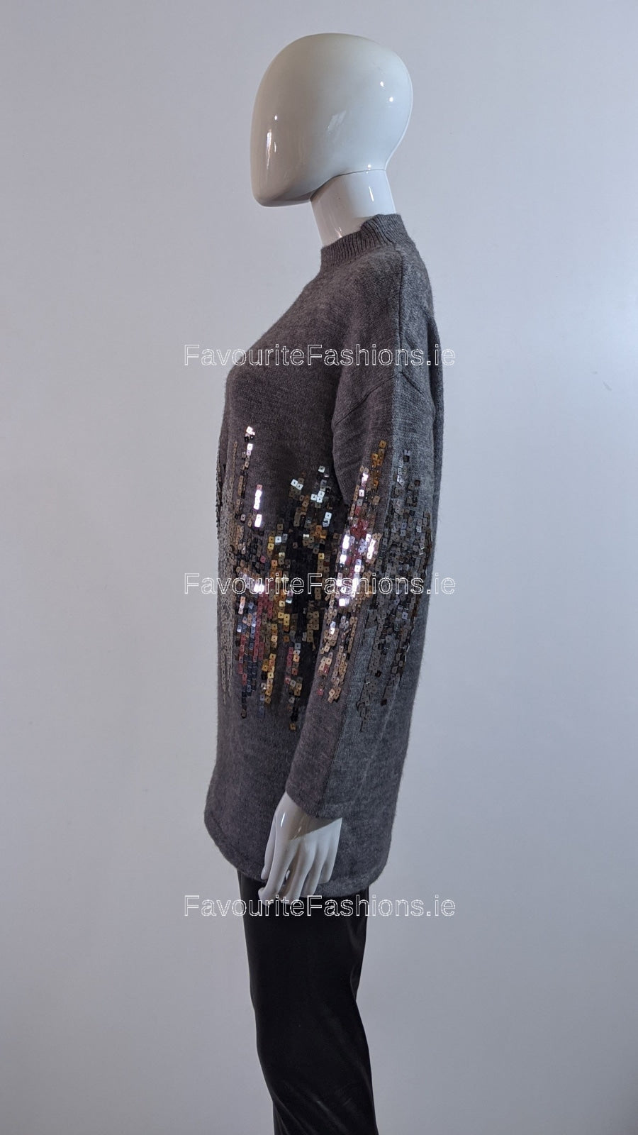 Oversized 2025 sequin jumper