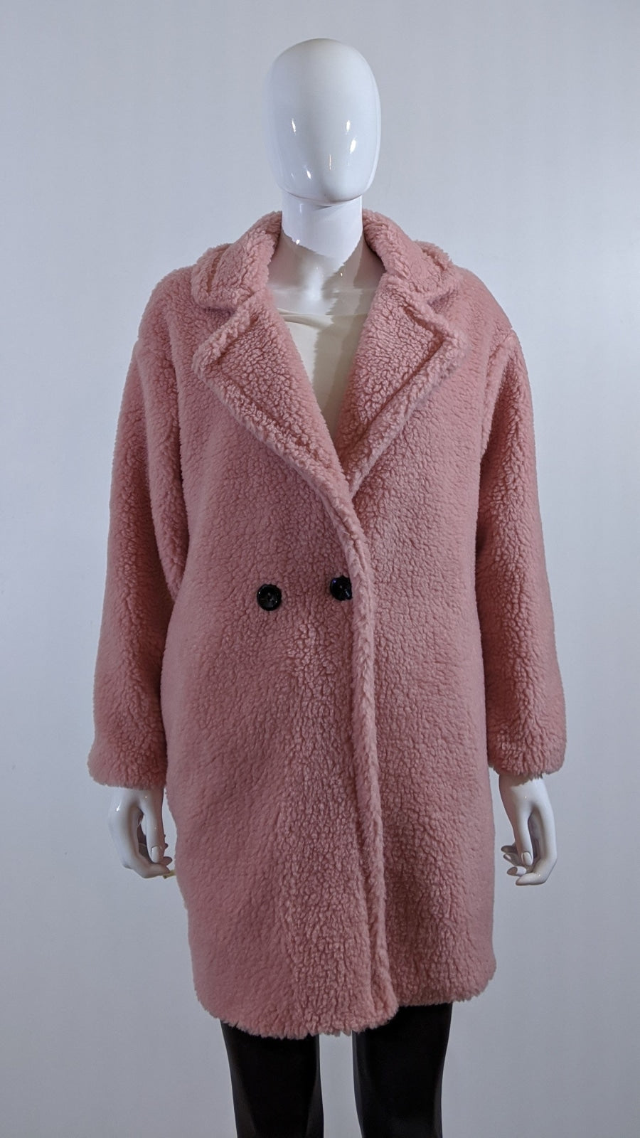 Button up teddy coat best sale