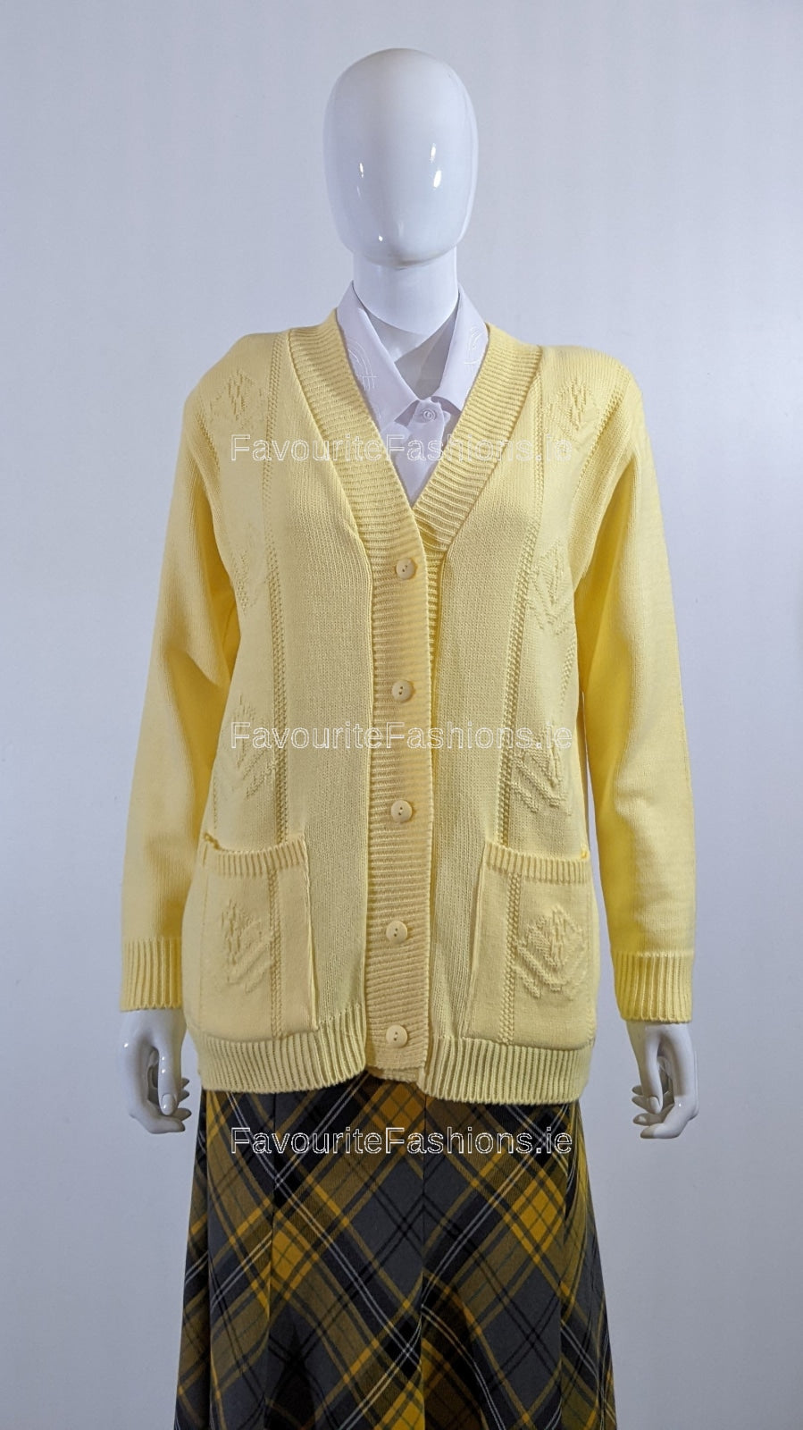 Yellow on sale button cardigan