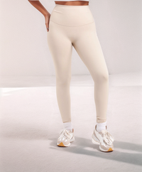 Beige Buttery Soft Body Sculpt Contour High Waisted Leggings