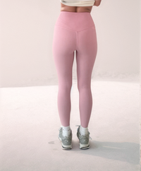 Pink Buttery Soft Body Sculpt Contour High Waisted Leggings