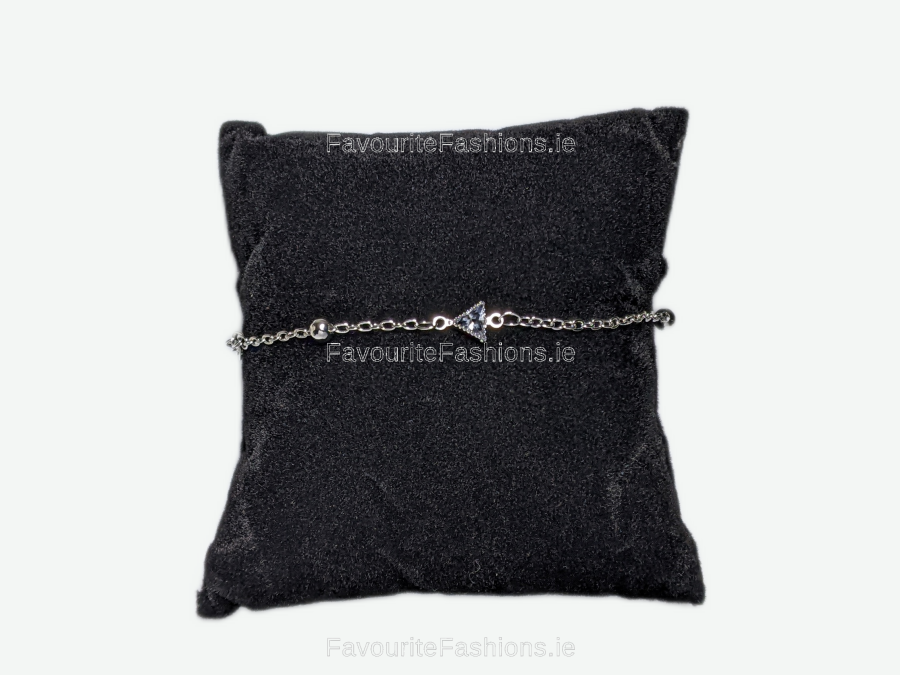 Silver Triangle Chain Bracelet