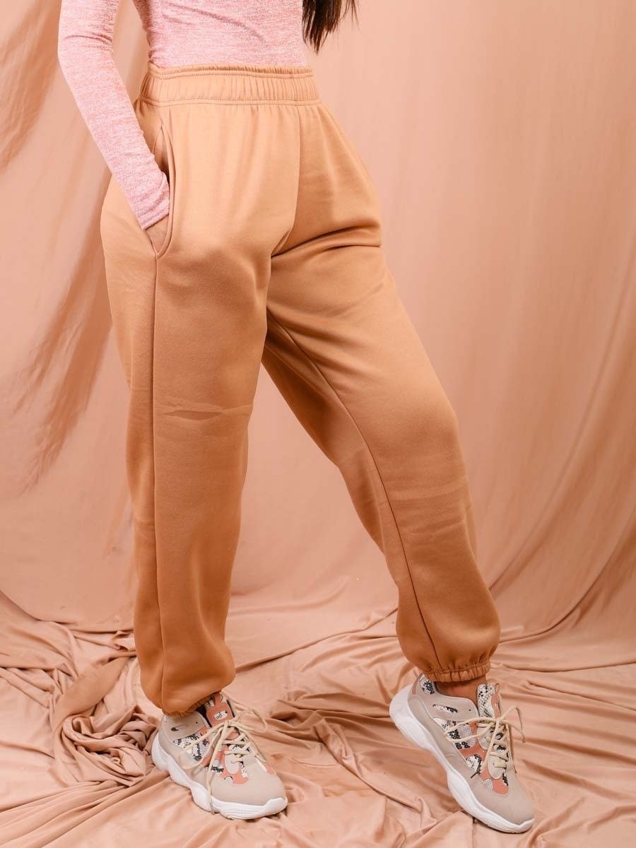 Beige Oversized Joggers