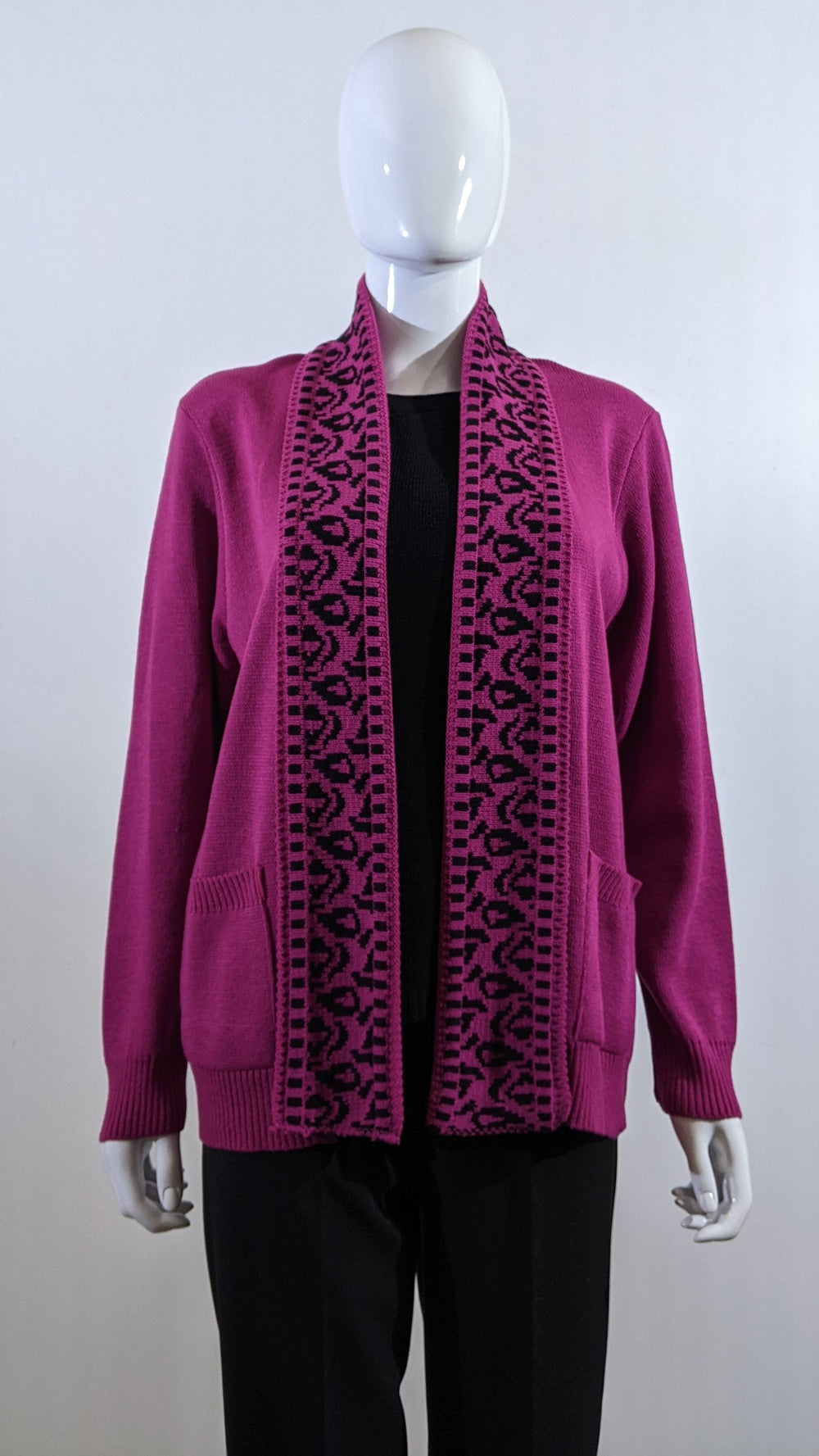 Fuchsia Leopard Design Twinset Jumper