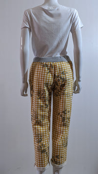 Mustard Printed Trouser