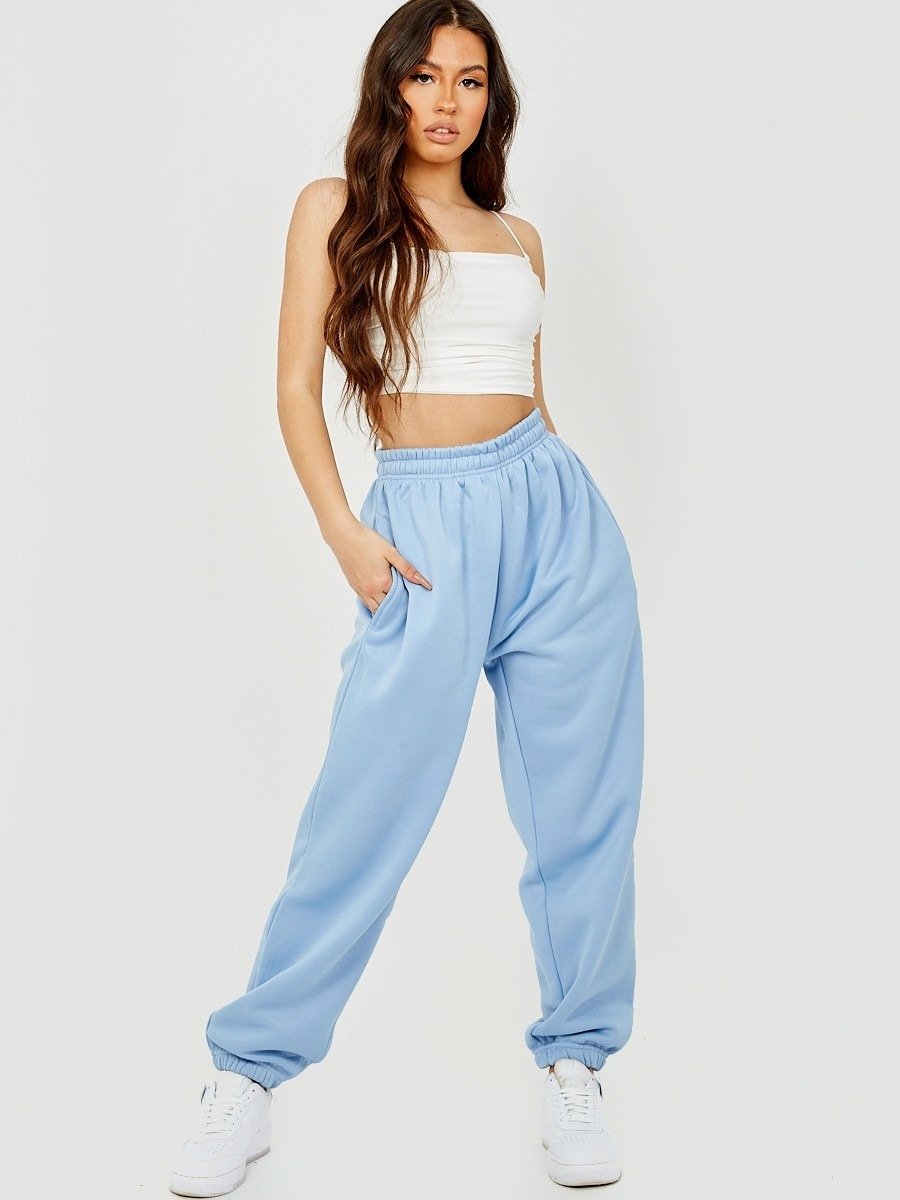 Blue Oversized Joggers