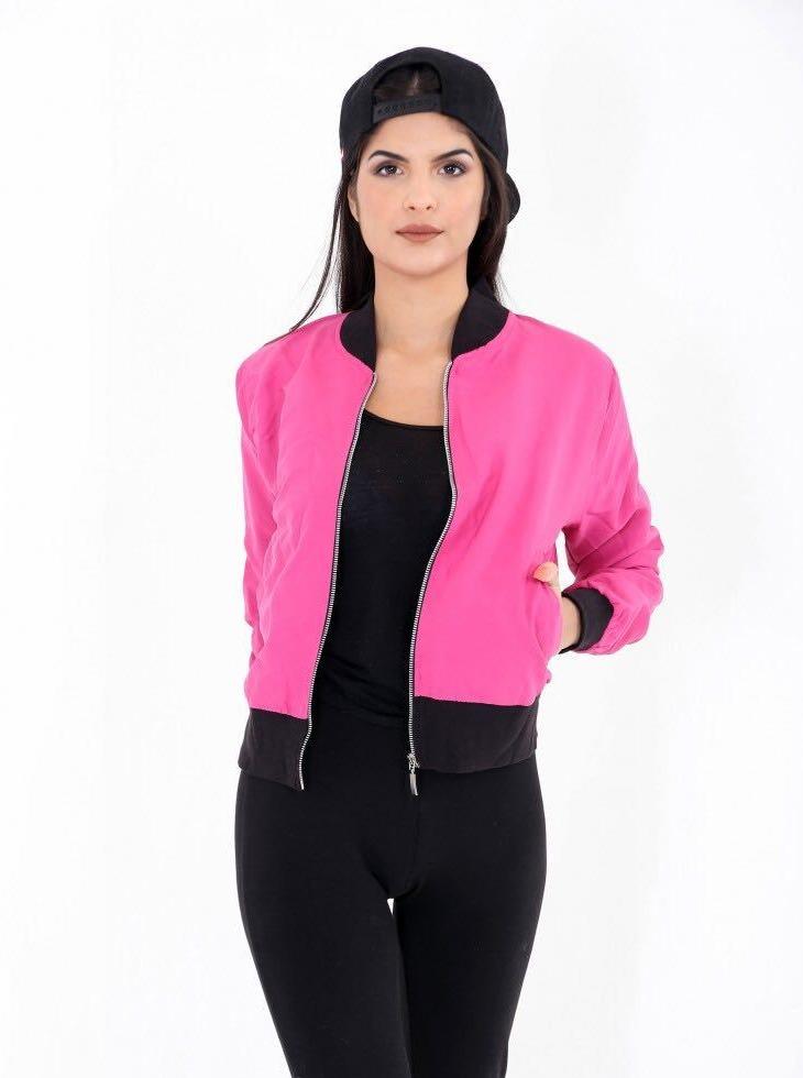 Pink Lightweight Bomber Jacket