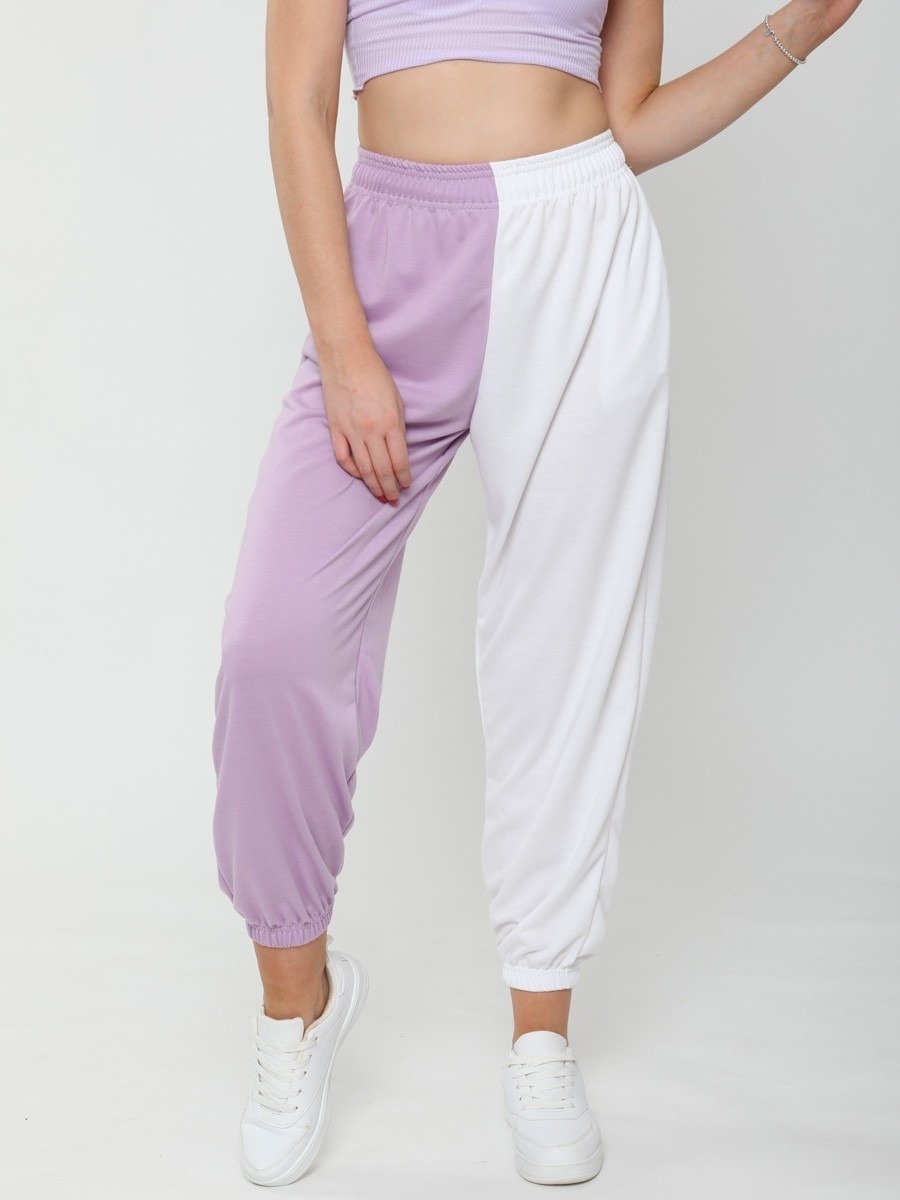 Purple oversized online joggers