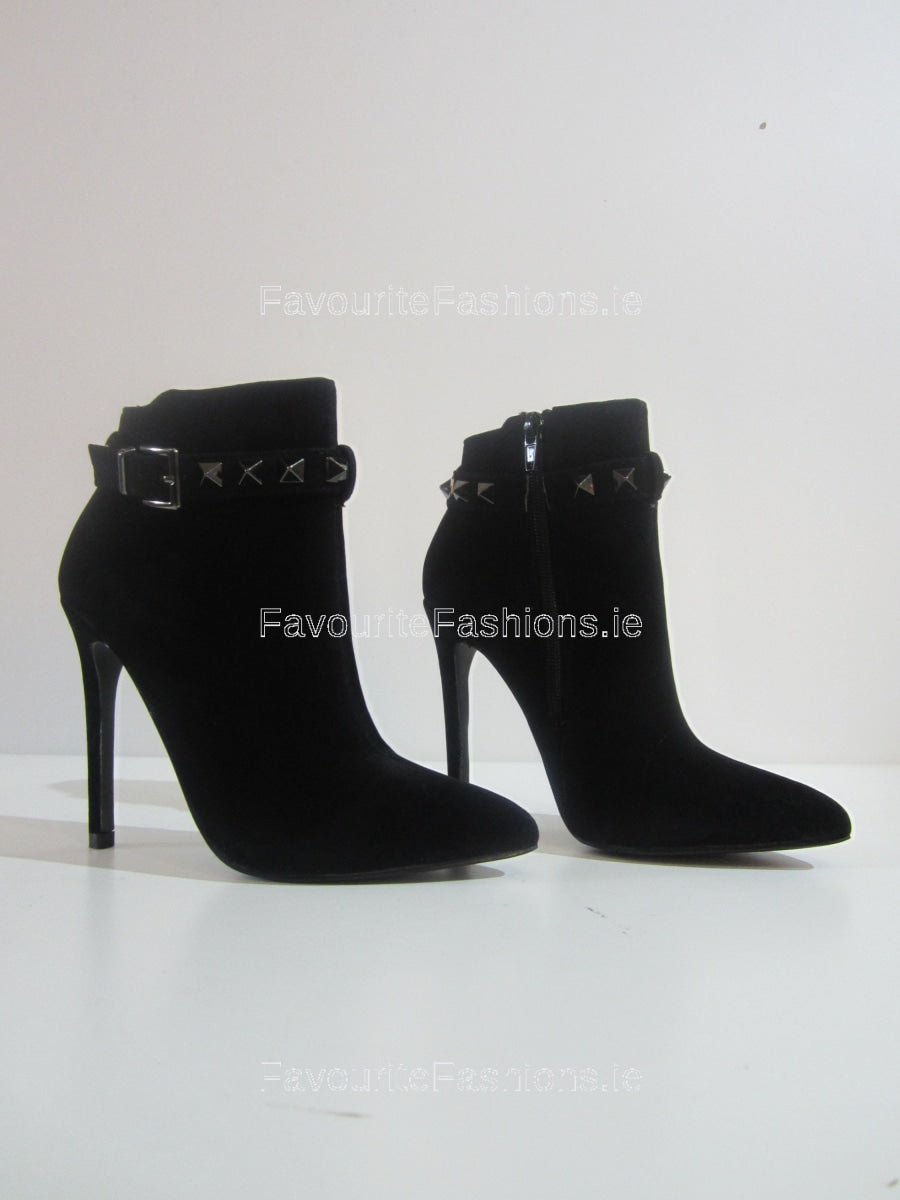 Diamante on sale heel boots