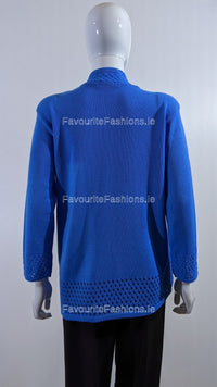 Blue Pattern Twinset Jumper