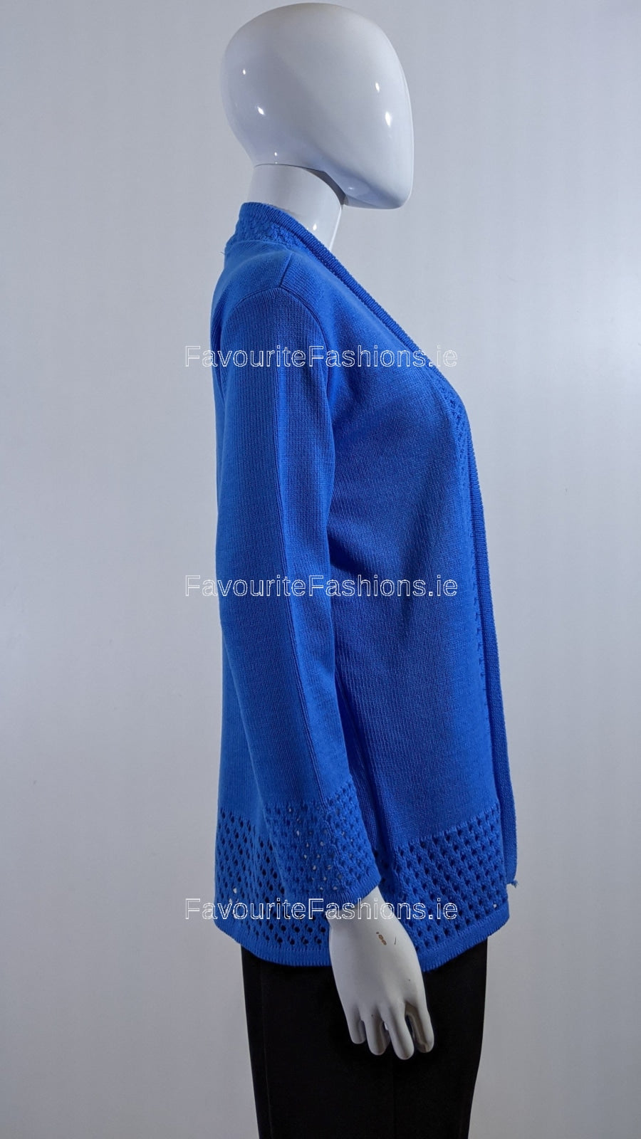 Blue Pattern Twinset Jumper