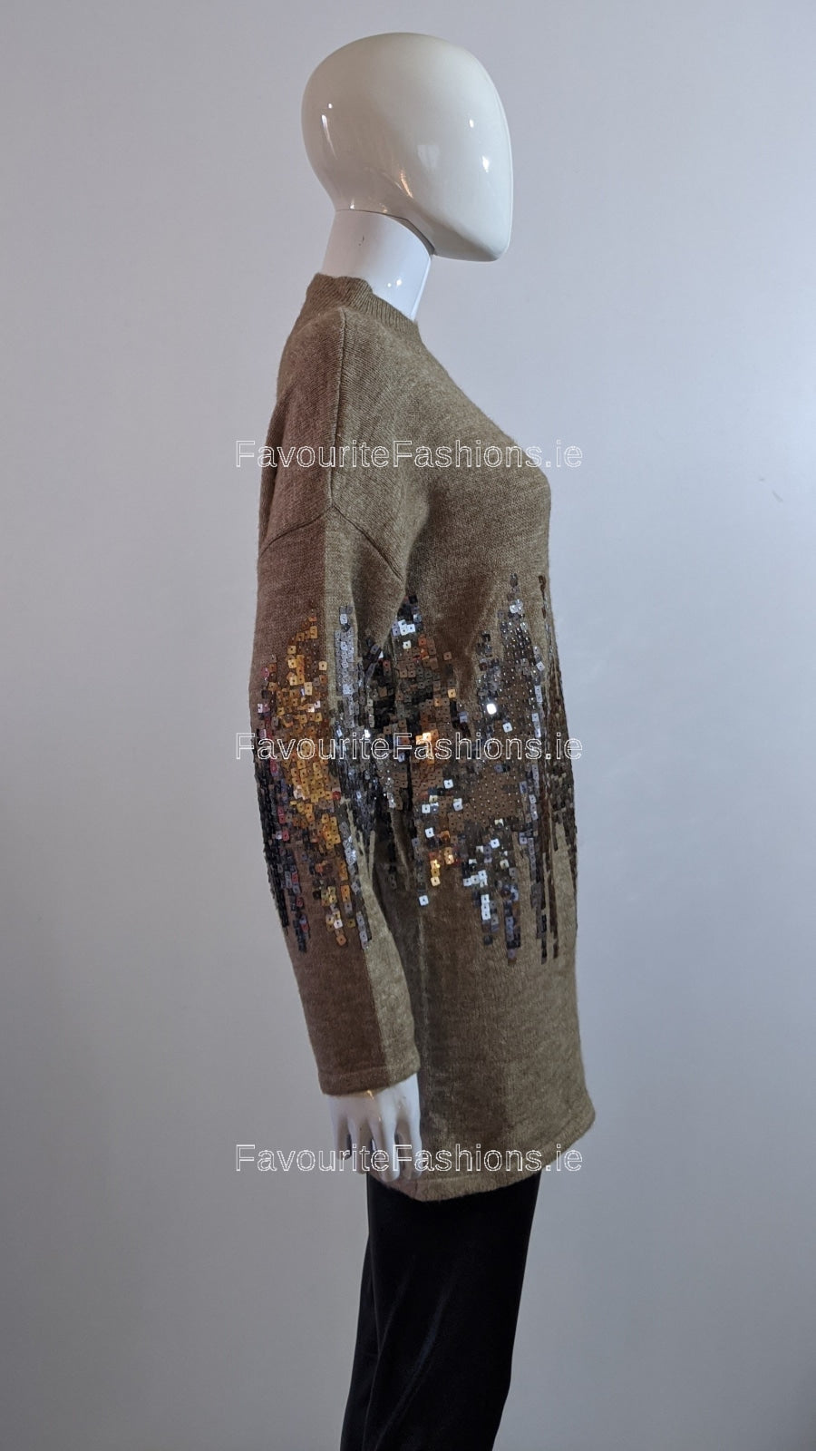 Oversized shop sequin jumper