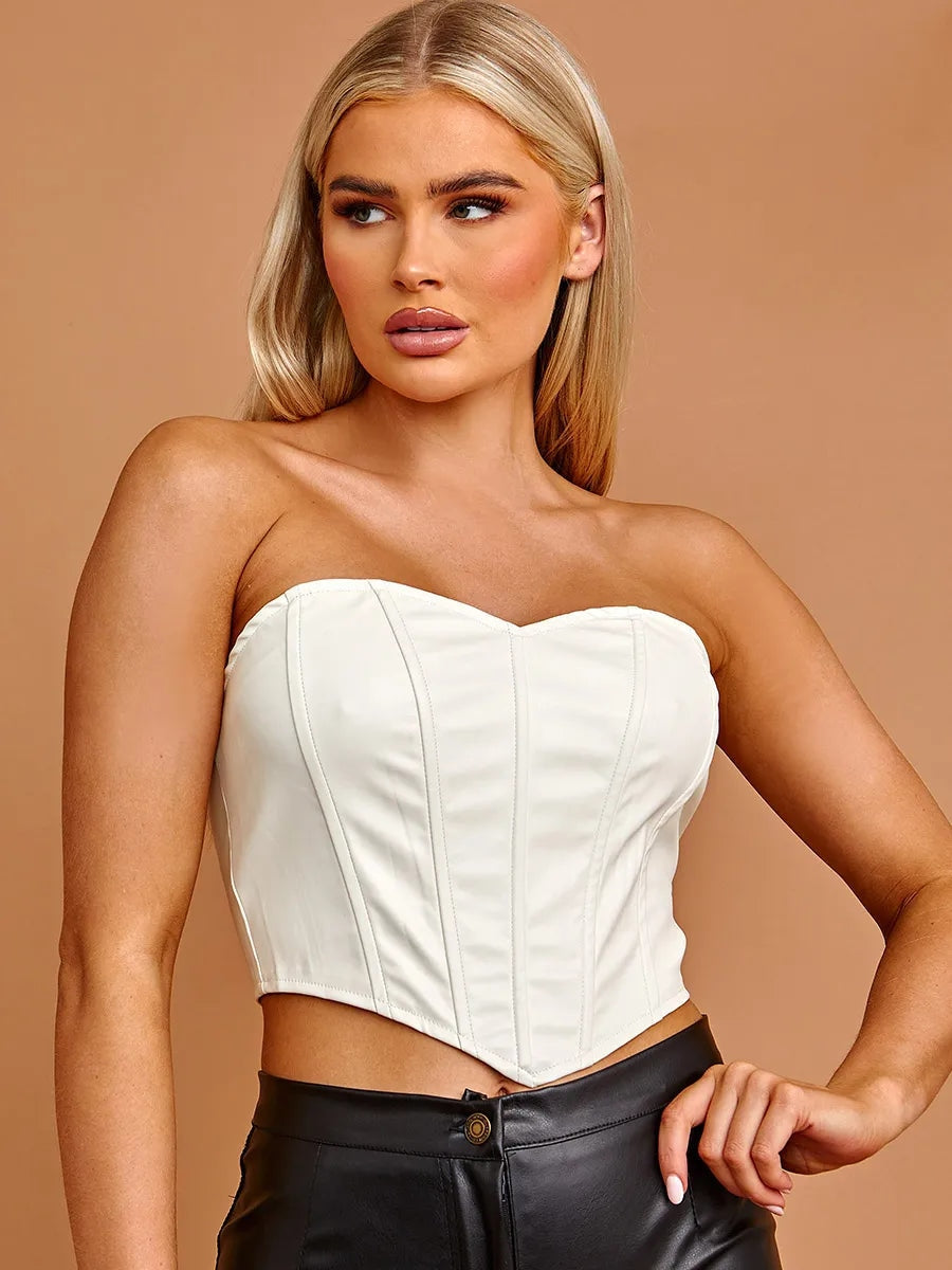 Cream 2024 bustier top