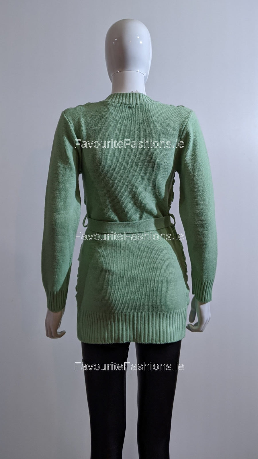 Green Texture Detail Long Jumper