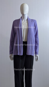 Lilac Open Cardigan