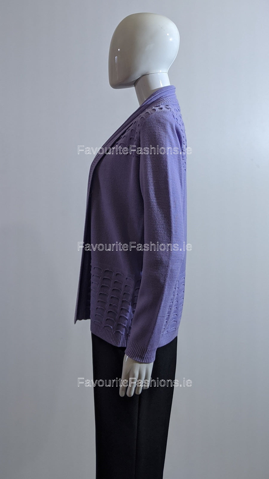 Lilac Open Cardigan