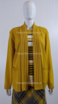 Mustard Stripe Twinset Jumper