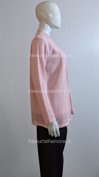 Pink Pattern Twinset Jumper