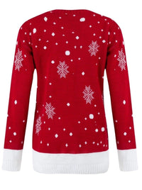 Red Reindeer Christmas Jumper