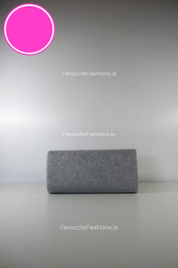 Silver Envelope Clutch Bag