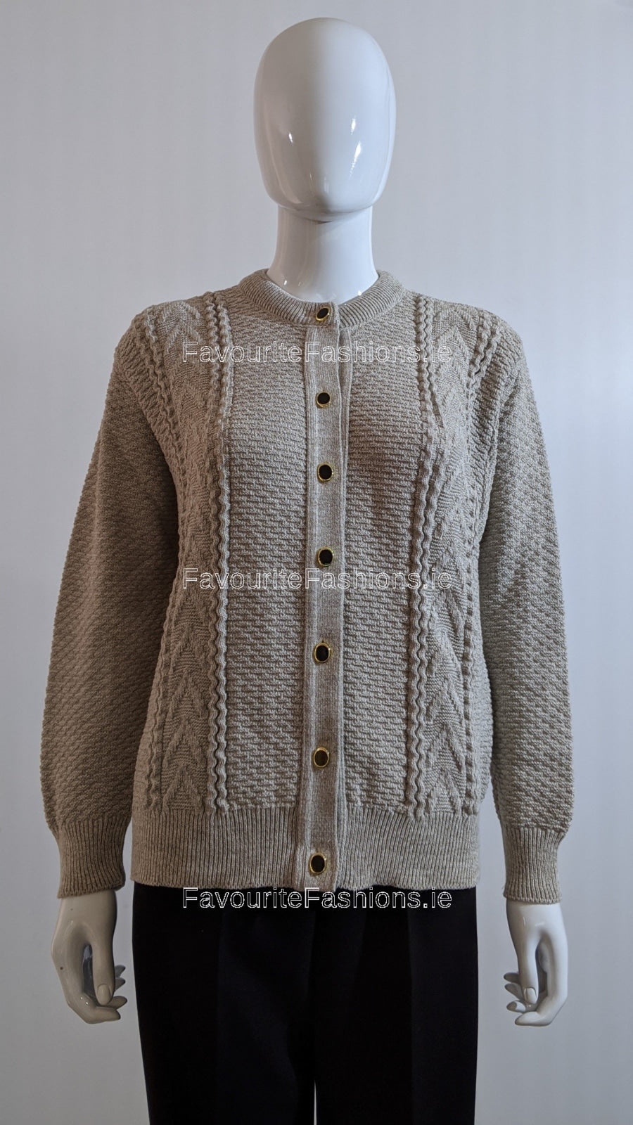 Stone coloured outlet cardigan