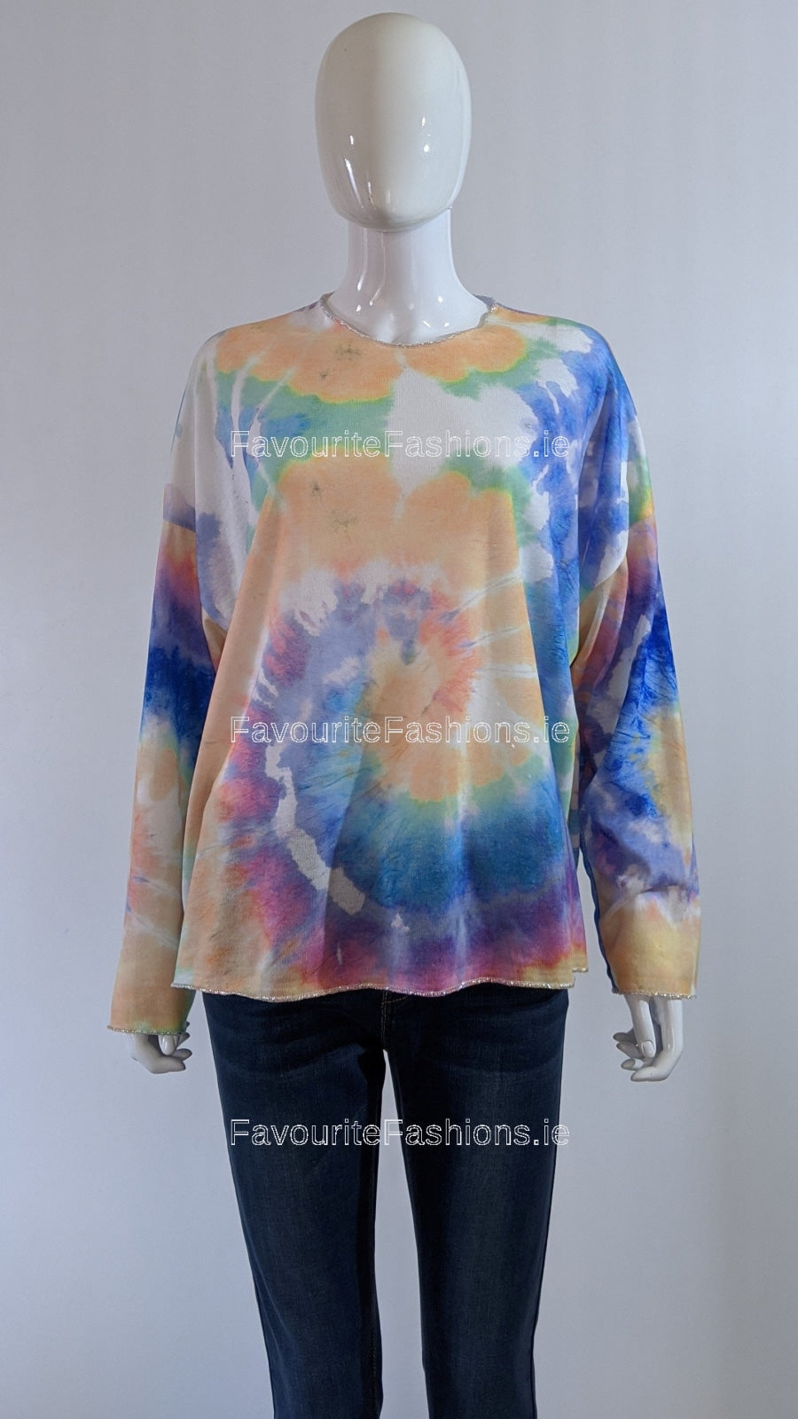 Tie Dye Swirl Tunic Top