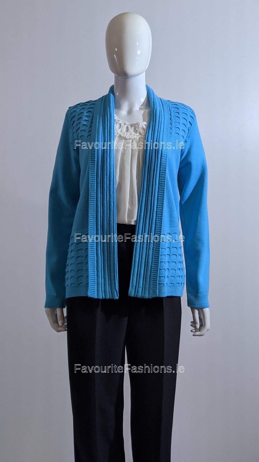 Turquoise Open Cardigan