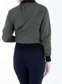 Khaki Green Lightweight Bomber Jacket