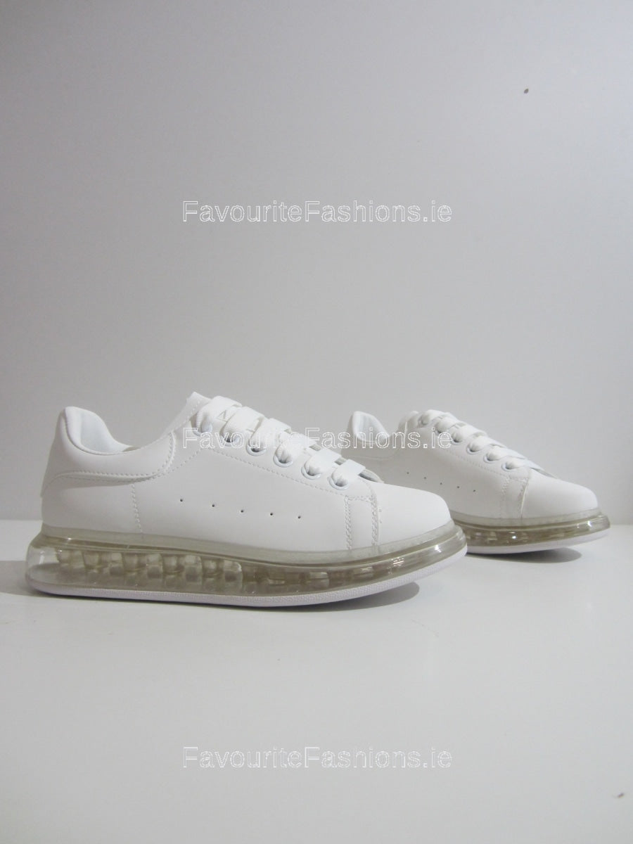 White Clear Sole Trainers