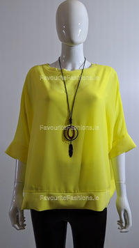 Yellow Necklace Loose Top