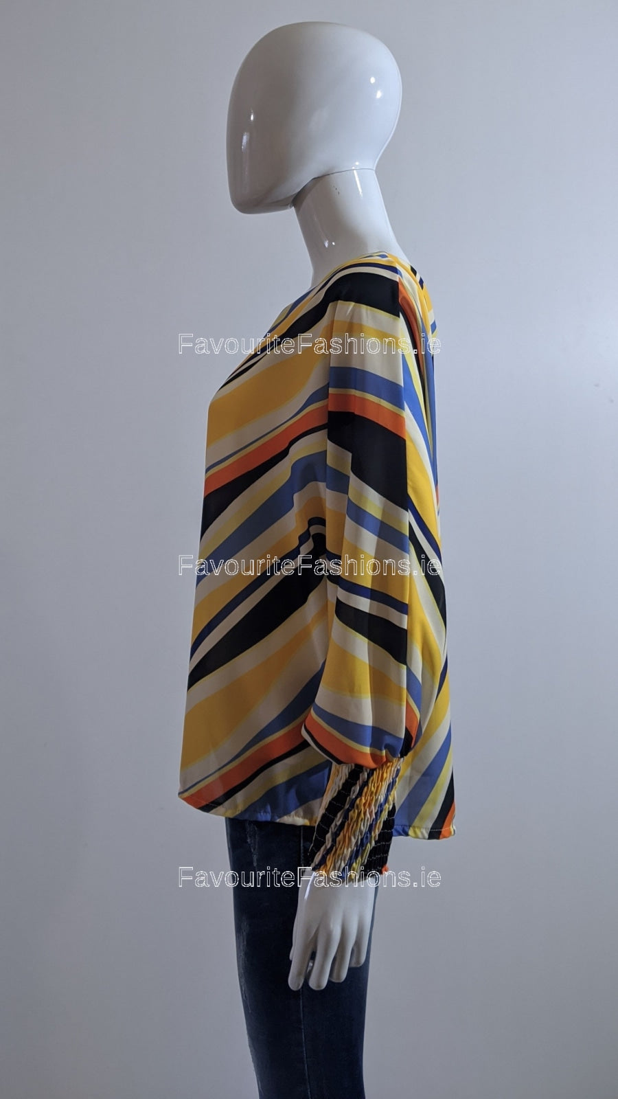 Yellow Stripe Design Top