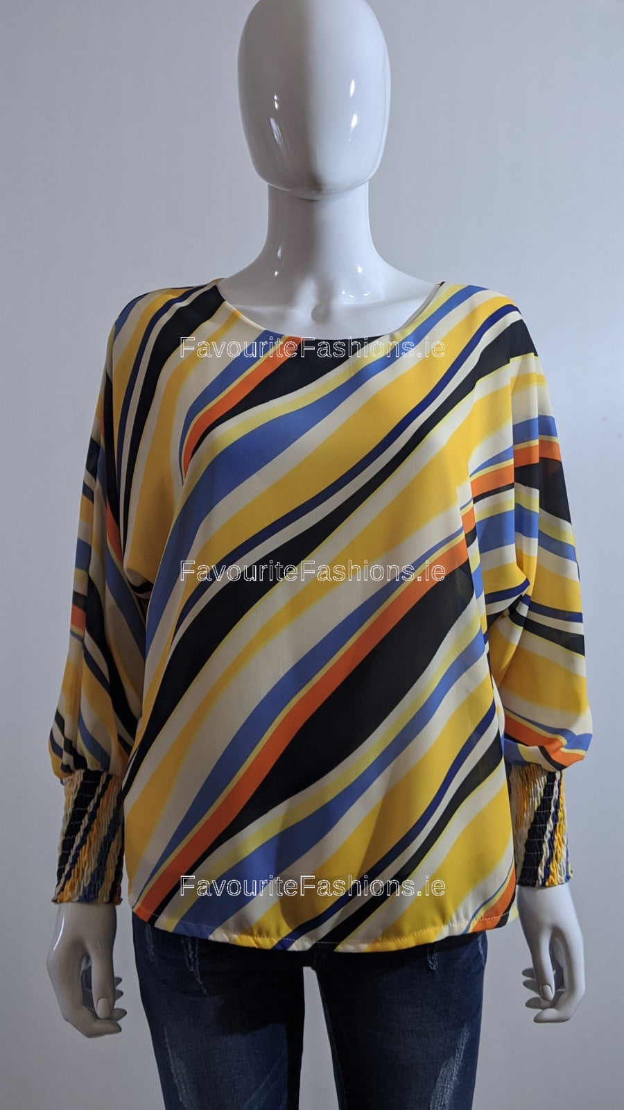 Yellow Stripe Design Top