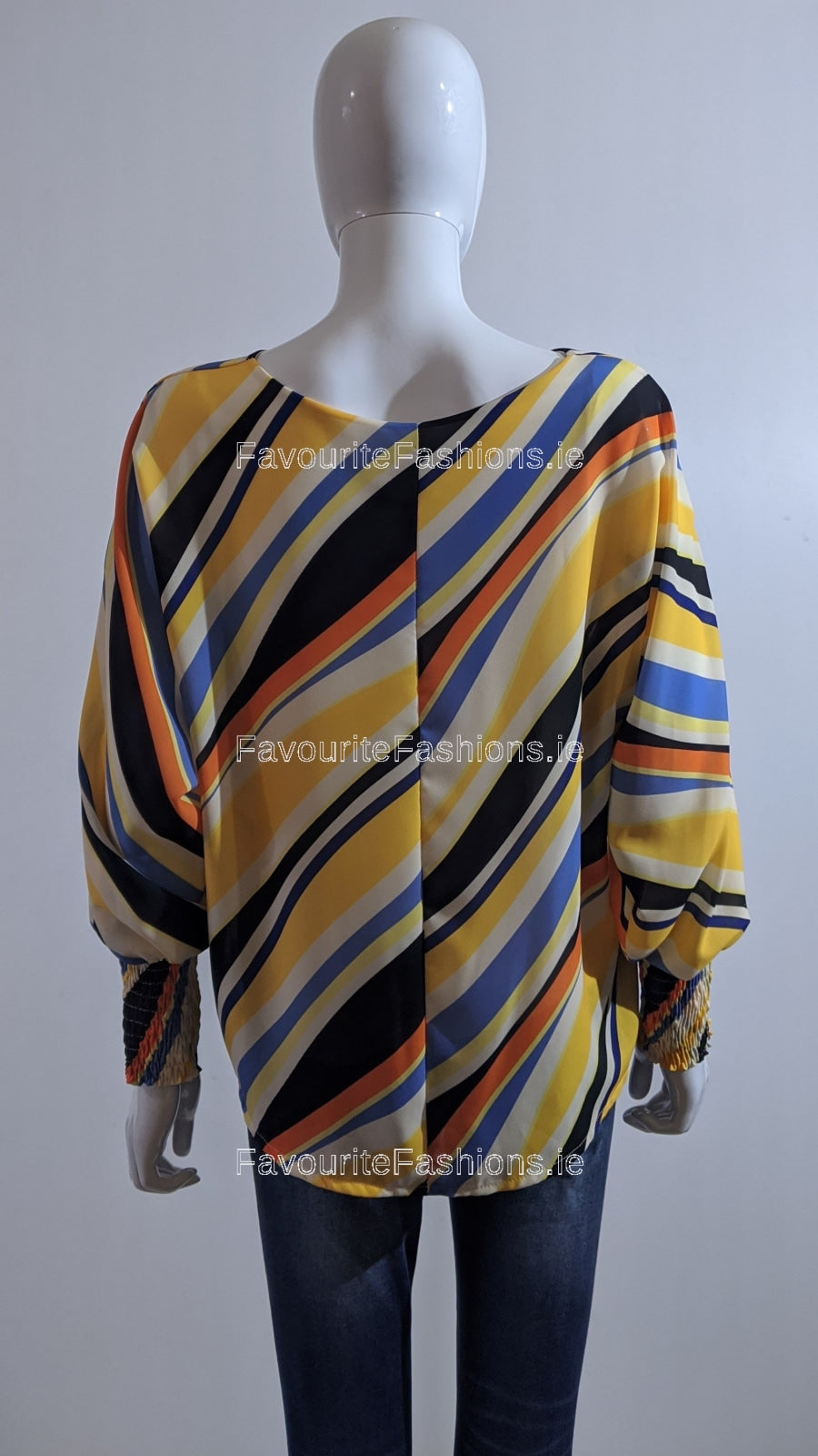 Yellow Stripe Design Top