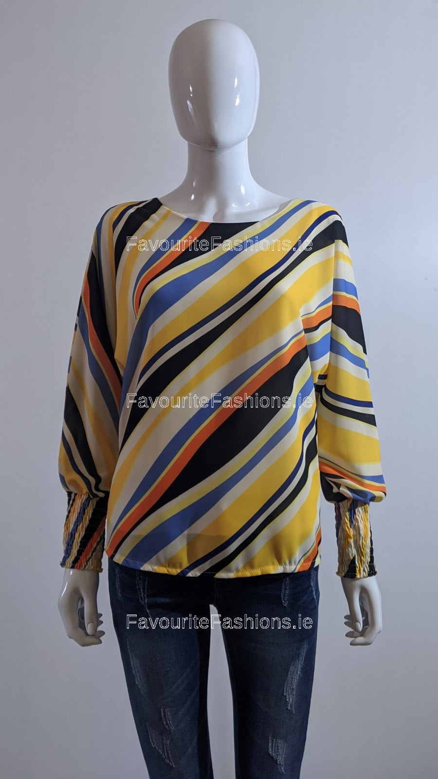 Yellow Stripe Design Top